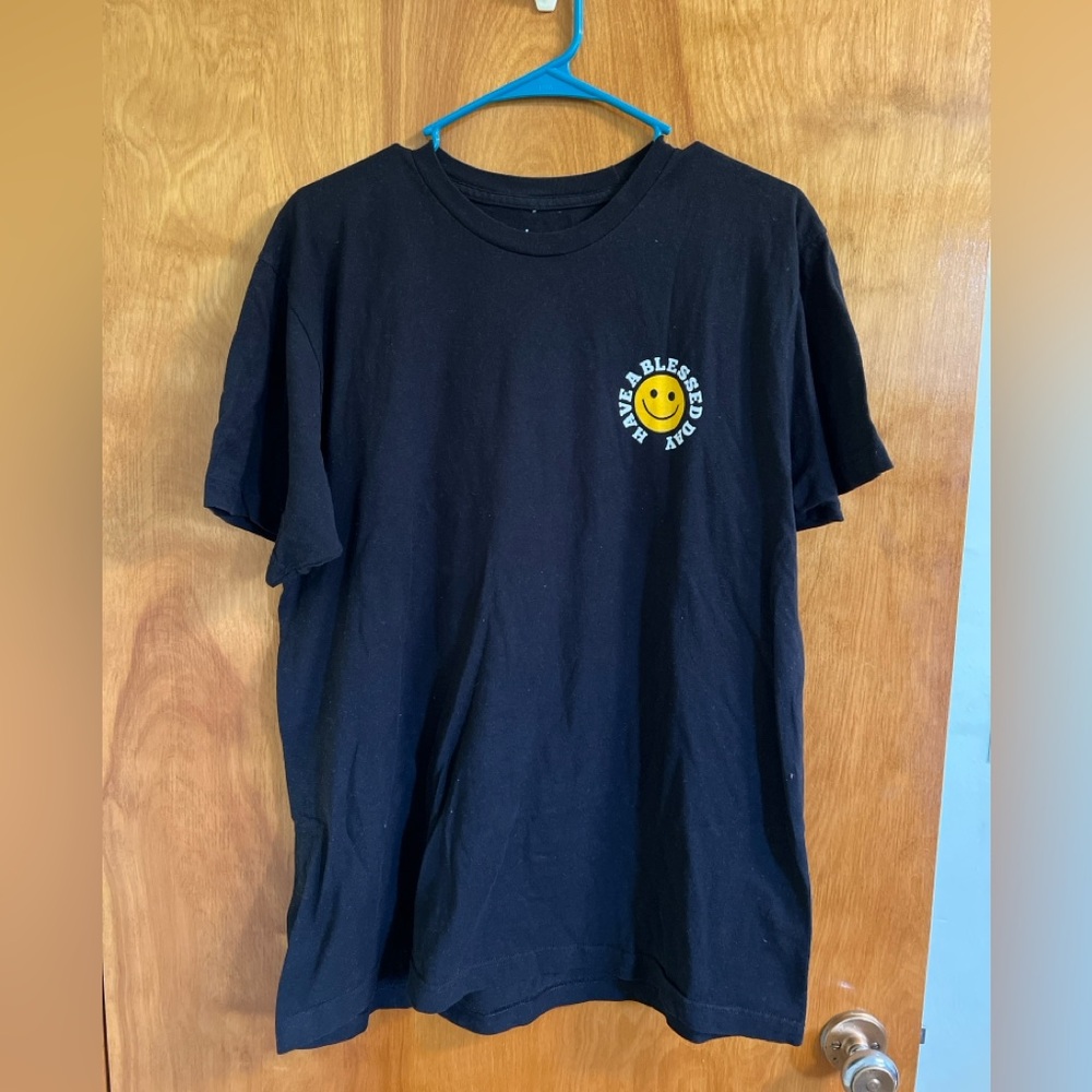 Black Smiley Graphic Tee